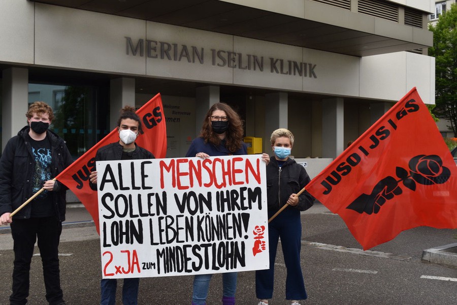 JUSO Basel-Stadt kritisiert den CEO der Merian Iselin-Klinik für seine Positionierung bei der Mindestlohn-Abstimmung!